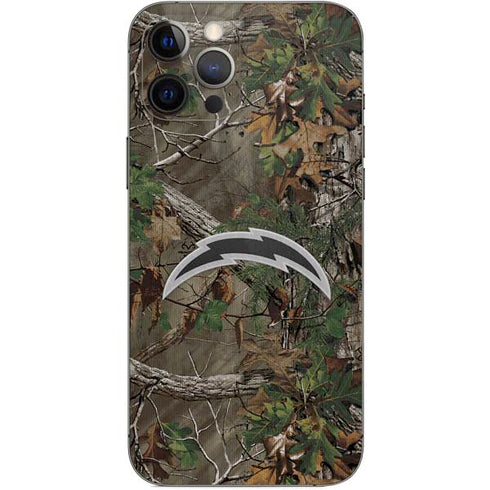 NFL Los Angeles Chargers Realtree Xtra Green Camo iPhone 12 Pro Max Skin